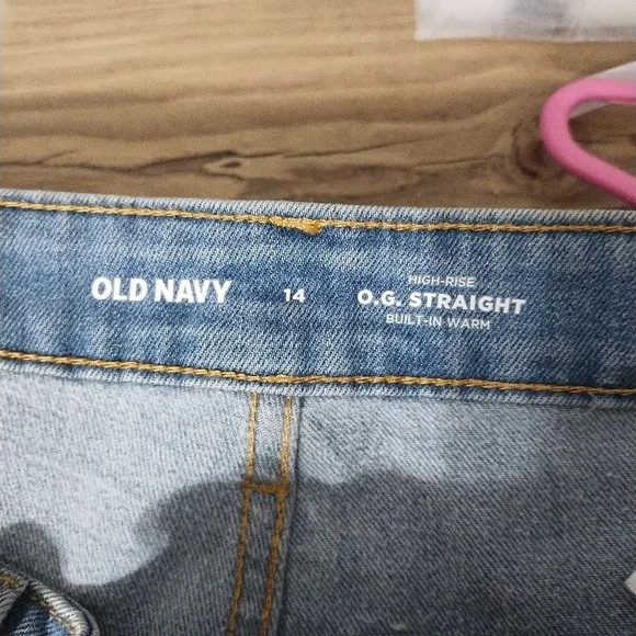 Old Navy Plus Size O.G. Straight‎ High Rise Ankle Casual Preppy Vacation Jean 14 - Picture 6 of 7
